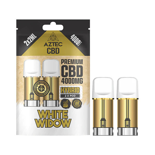 AZTEC CBD POD REFILL 4000MG 2X2ML 4000PUFFS WHITE WIDOW