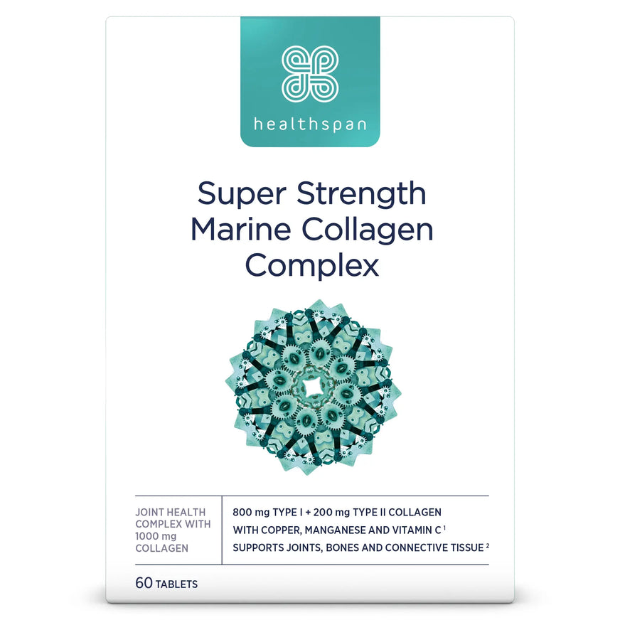 HEALTHSPAN MARINE COLLAGEN TABLETS SUPER STRENGTH COMPLEX 1000MG 60 TABS