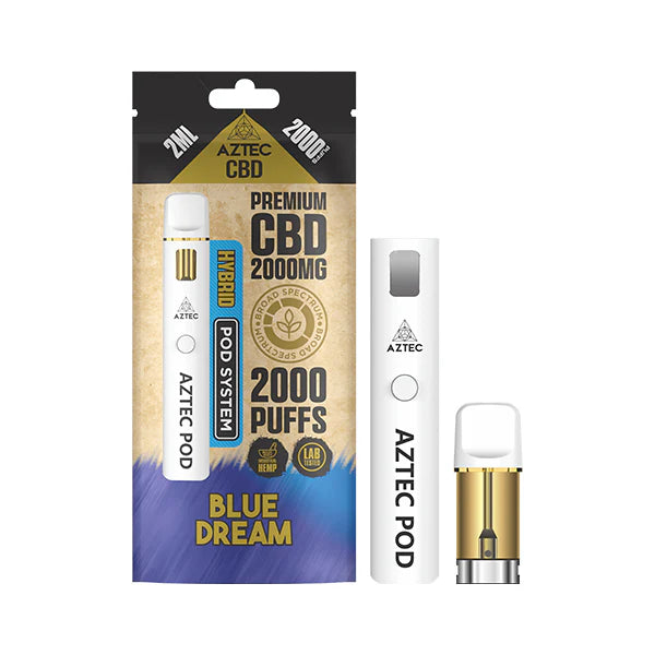 AZTEC CBD POD SYSTEM 2000MG 2ML 2000PUFFS BLUE DREAM