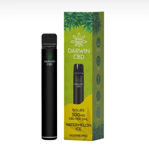 DARWIN CBD PREFILLED POD SYSTEM STARTER KIT 300mg WATERMELON ICE