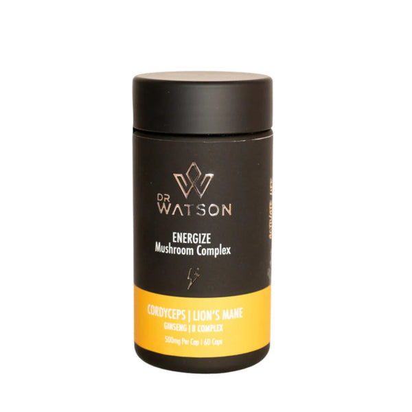 DR WATSON MUSHROOM COMPLEX 60 CAPSULES 500MG ENERGIZE SUPPORT