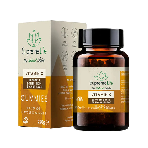 SUPREME CBD VITAMIN C GUMMIES ORANGE FLAVOUR 60PCS
