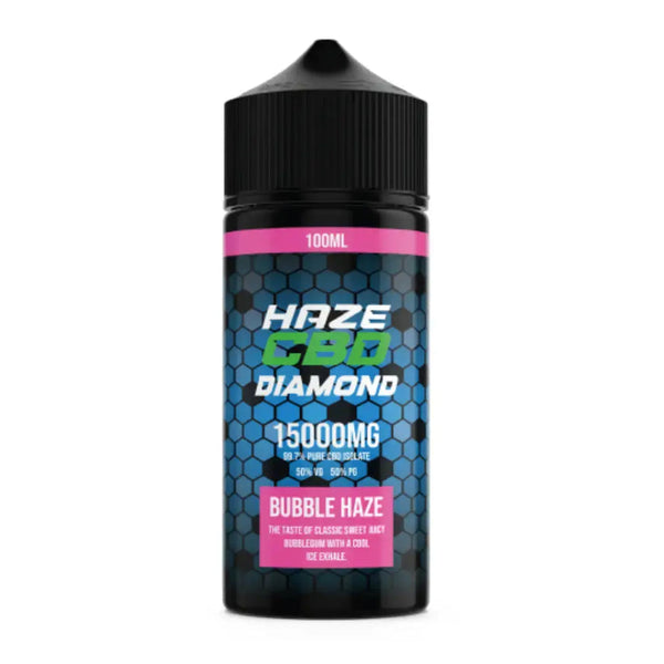 HAZE CBD DIAMOND E-LIQUID 100ML BUBBLE HAZE 15000MG