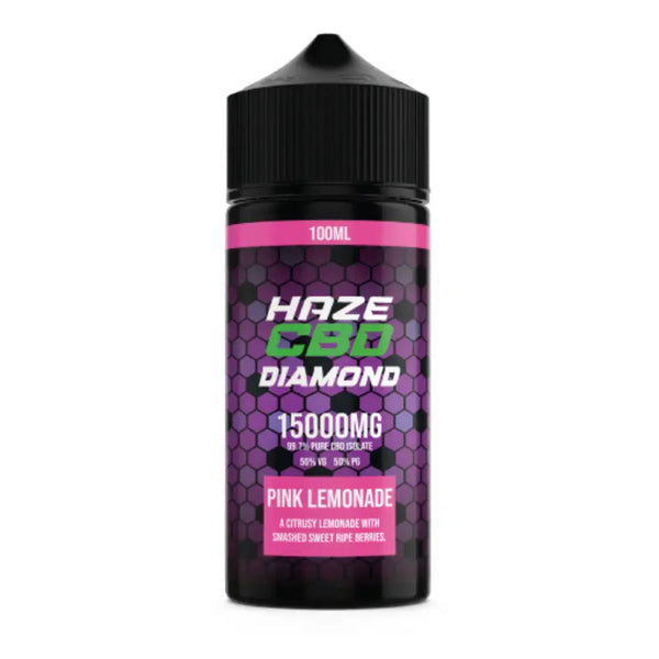 HAZE CBD DIAMOND E-LIQUID 100ML PINK LEMONADE 15000MG