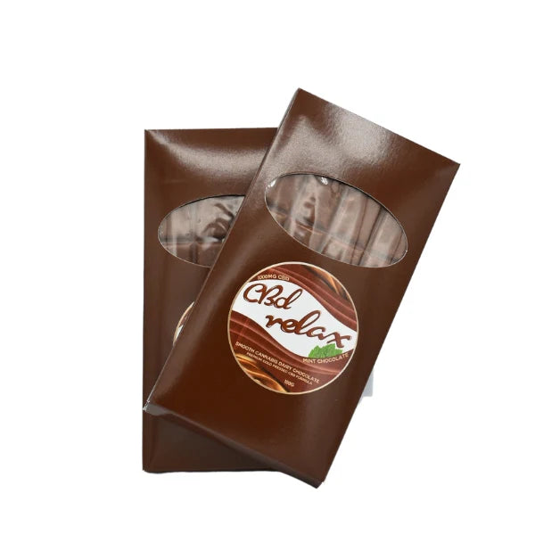 CBD RELAX SMOOTH CANNABIS DAIRY CHOCOLATE 1000MG 100G MINT CHOCOLATE