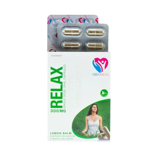 CBD BY BRITISH CANNABIS HEALTH ORAL CAPSULES 300MG 30PCS RELAX LEMON BALM