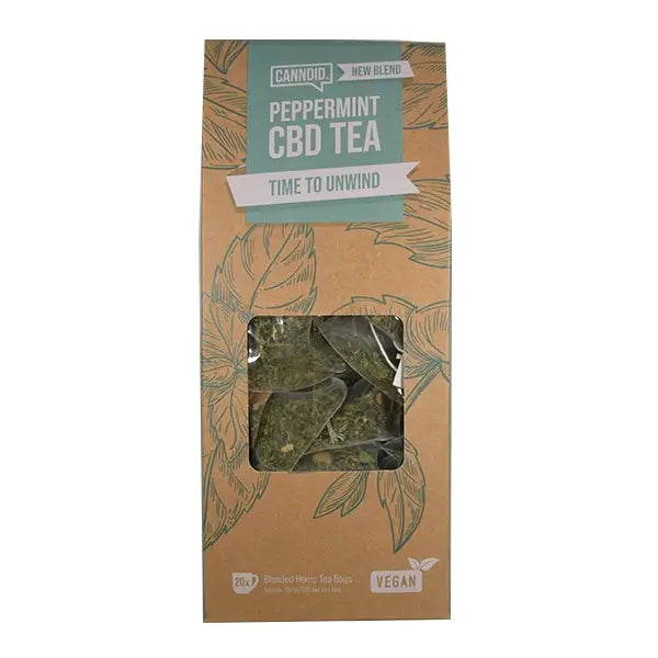 CANNDID BLENDED HEMP TEA 20 BAGS PEPPERMINT