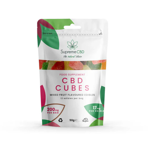 SUPREME CBD GUMMY CUBES GRAB BAG 200MG