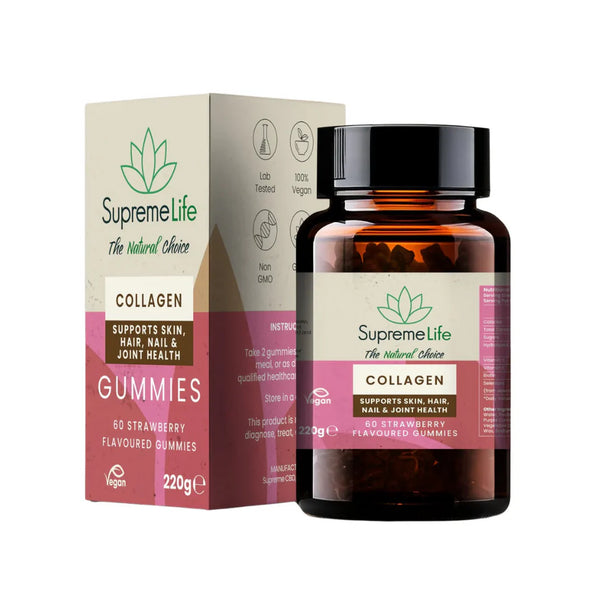 SUPREME CBD COLLAGEN GUMMIES STRAWBERRY FLAVOUR 60PCS