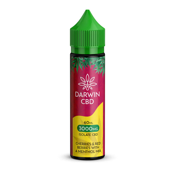 DARWIN CBD CHERRIES & RED BERRIES WITH A MENTHOL MIX E-LIQUIDS 60ML 3000MG