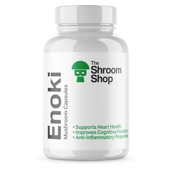 THE SHROOM SHOP MUSHROOM CAPSULES 500MG 90CAPS ENOKI