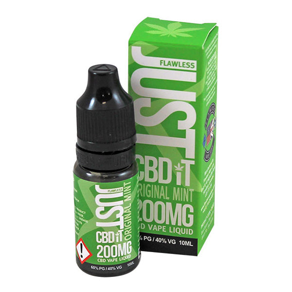 FLAWLESS JUST CBD IT ORIGINAL MINT CBD VAPE LIQUID 10ML 200MG