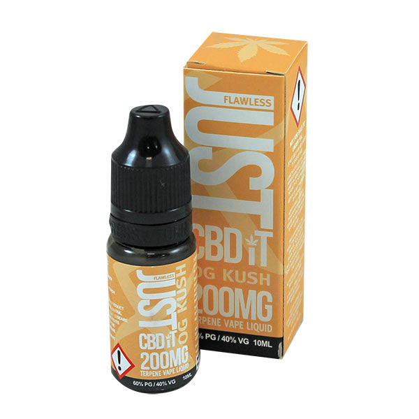 FLAWLESS JUST CBD IT OG KUSH TERPENE VAPE E-LIQUID 10ML 200MG