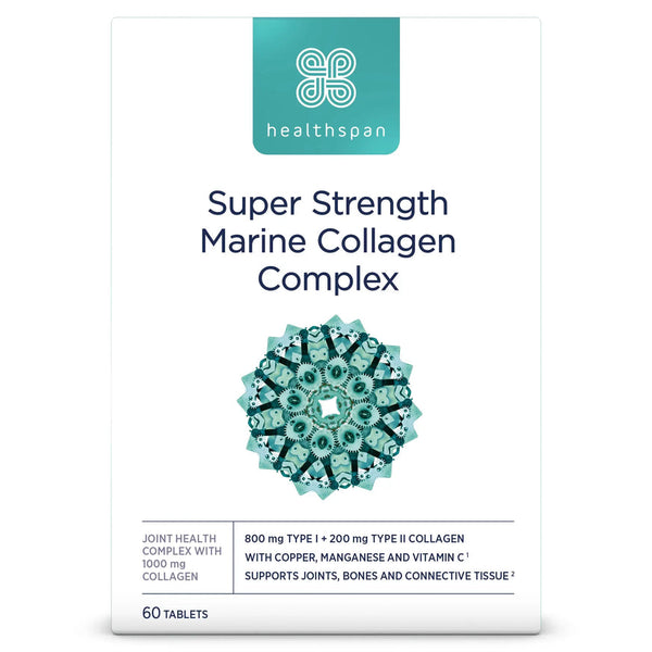HEALTHSPAN MARINE COLLAGEN TABLETS SUPER STRENGTH COMPLEX 1000MG 60 TABS