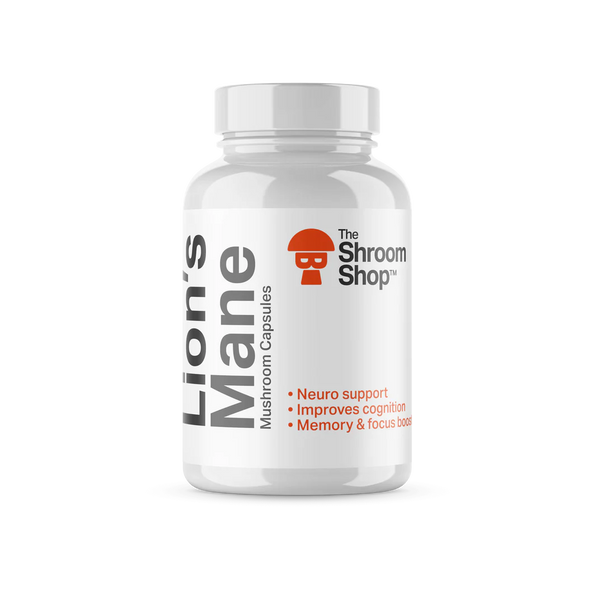 THE SHROOM SHOP MUSHROOM CAPSULES 500MG 90CAPS LION'S MANE