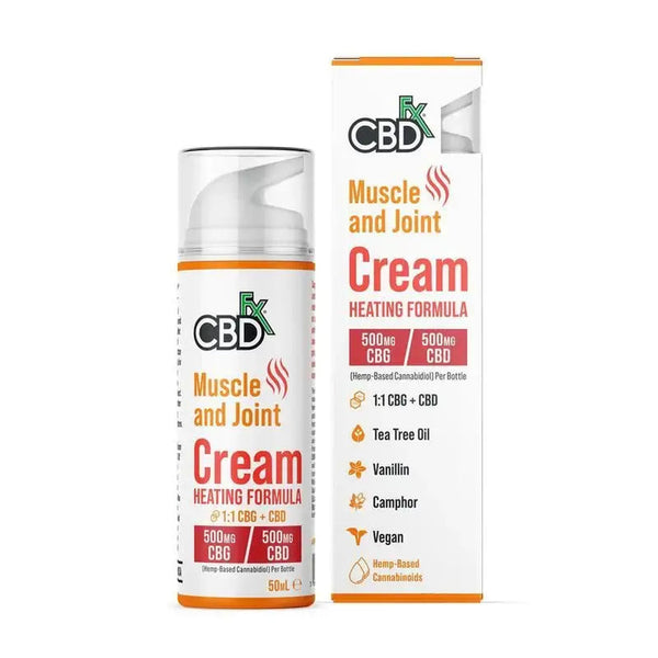 CBDFX MUSCLE & JOINT HEATING FORMULA CREAM 500MG - 50ML