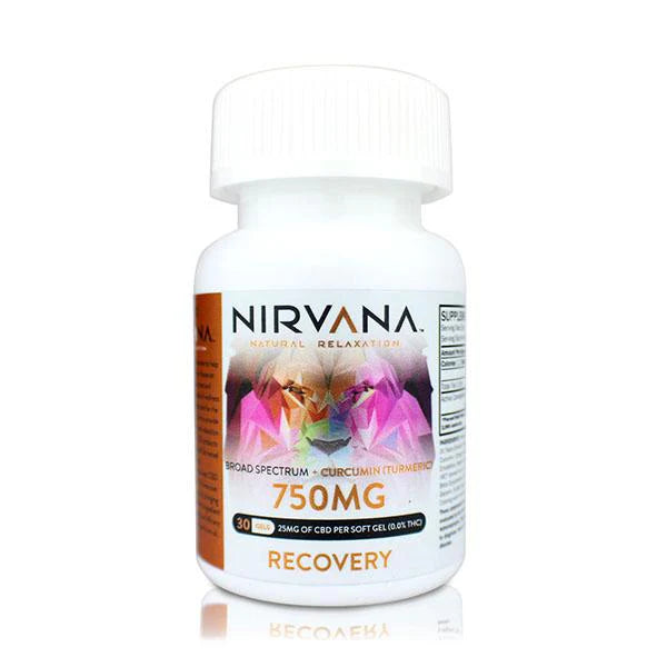 NIRVANA NATURAL RELAXATION BROAD SPECTRUM GELS RECOVERY 30PCS 750MG
