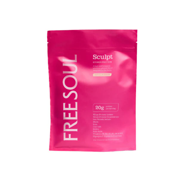 FREE SOUL SCULPT HYBRID PROTEIN POWDER BLEND VANILLA