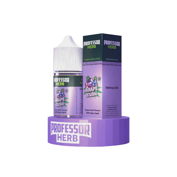 PROFESSOR HERB CBD VAPE LIQUID 1000MG 30ML GRAPE KUSH