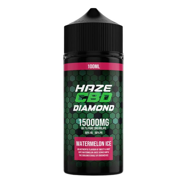 HAZE CBD DIAMOND E-LIQUID 100ML WATERMELON ICE 15000MG