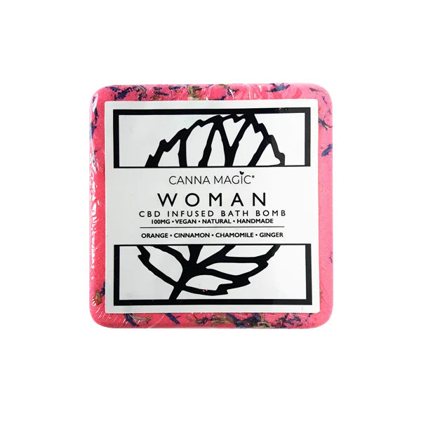 CANNA MAGIC CBD INFUSED BATH BOMB 100MG 200G WOMAN