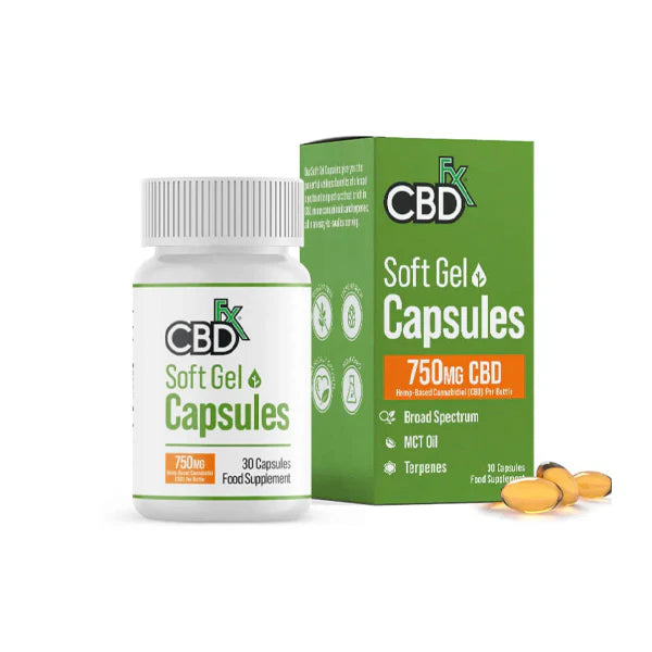 CBD +FX HEMP SOFT GELS 750 SERIES 30 CT