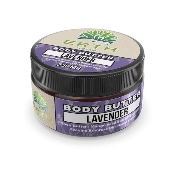 ERTH HEMP BODY BUTTER LAVENDER 250MG 113G
