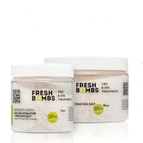 FRESH BOMBS CBD BATH SOAK SOUL REJUVENATOR 3 OZ STRENGTH 30MG