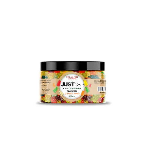 JUST CBD GUMMIES WORMS SUGAR FREE 250MG