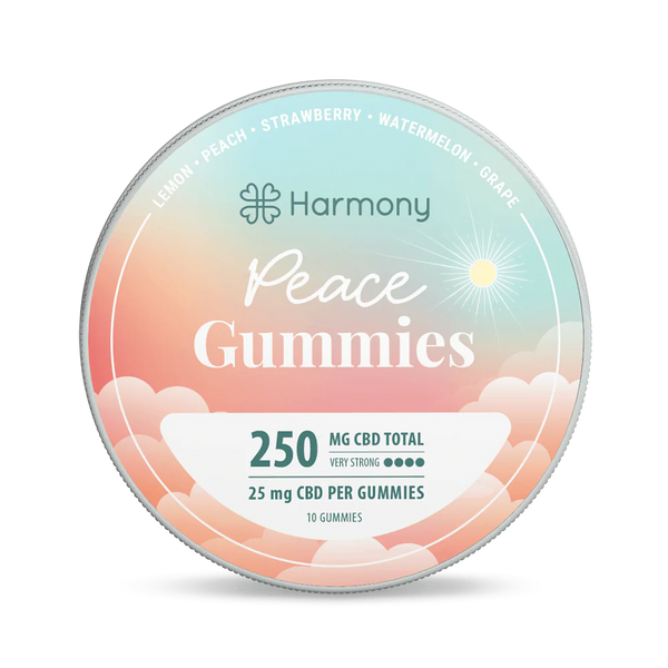 HARMONY PEACE GUMMIES 250MG 10PCS