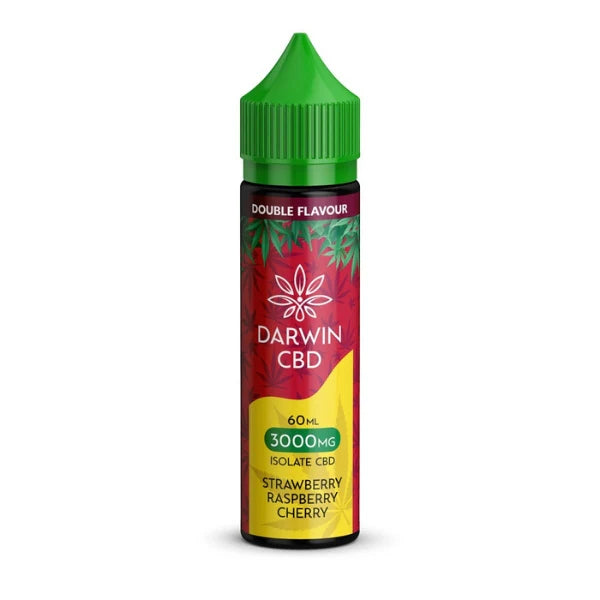 DARWIN CBD STRAWBERRY RASPBERRY CHERRY E-LIQUIDS 60ML 3000MG