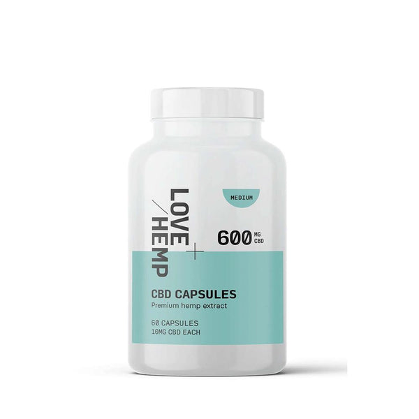 LOVE HEMP CBD SOFGEL CAPSULES 600MG - JAR OF 60