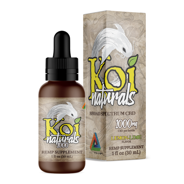 KOI NATURALS CBD OIL LEMON LIME  1000MG - 30ML