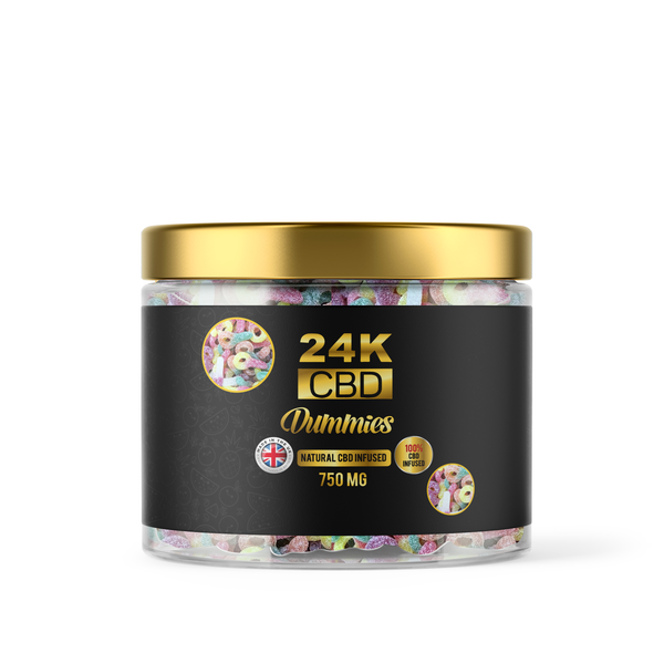 24K CBD PREMIUM GUMMIES FIZZY DUMMIES - 750MG