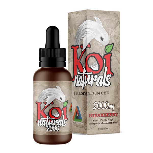 KOI CBD NATURALS STRAWBERRY FULL SPECTRUM TINCTURE 250MG - 30ML