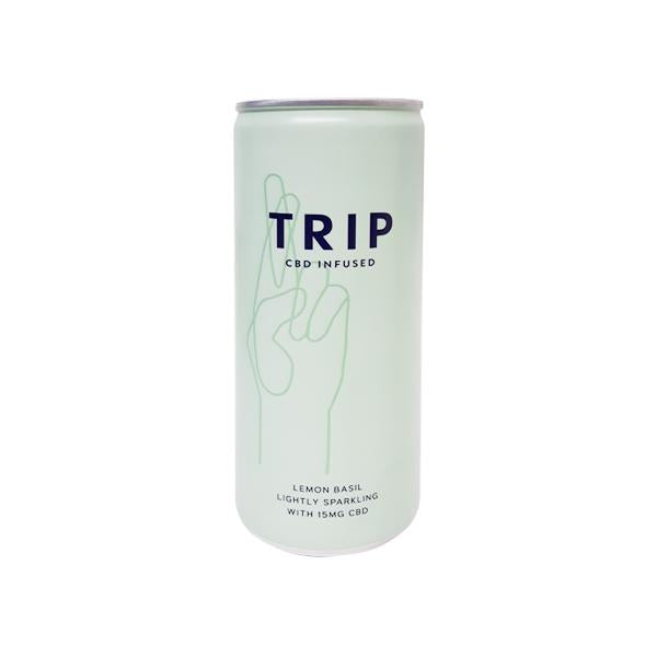 TRIP CBD INFUSED PREMIUM DRINK 15MG 250ML LEMON BASIL