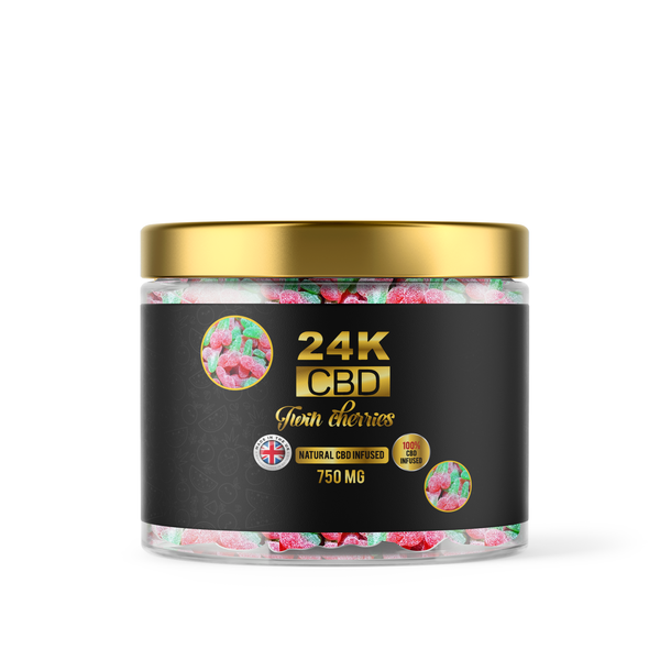 24K CBD PREMIUM GUMMIES TWIN CHRRIES - 750MG
