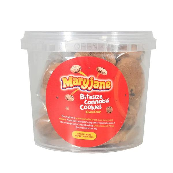 MARYJANE BITESIZE CBG CANNABIS CHOCOLATE CHIP COOKIES - 600MG