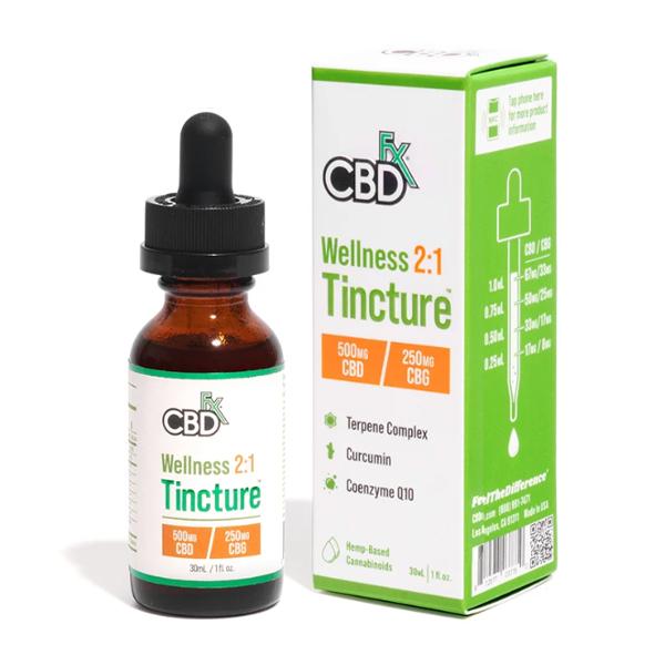 CBDFX WELLNESS TINCTURE 4000MG CBD & 2000MG CBG 2:1 - 30ML