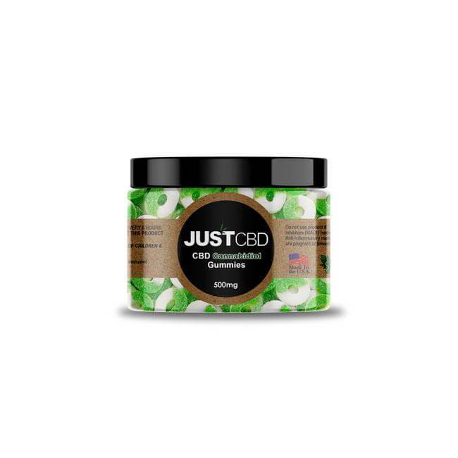 JUST CBD GUMMY APPLE RINGS - 250MG