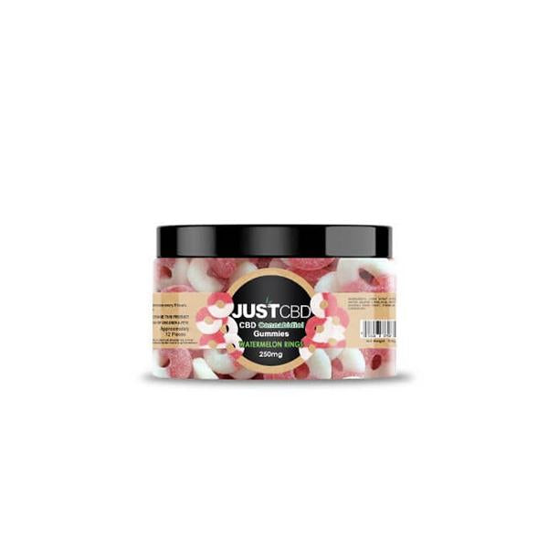 JUST CBD GUMMY WATERMELON RINGS - 250MG