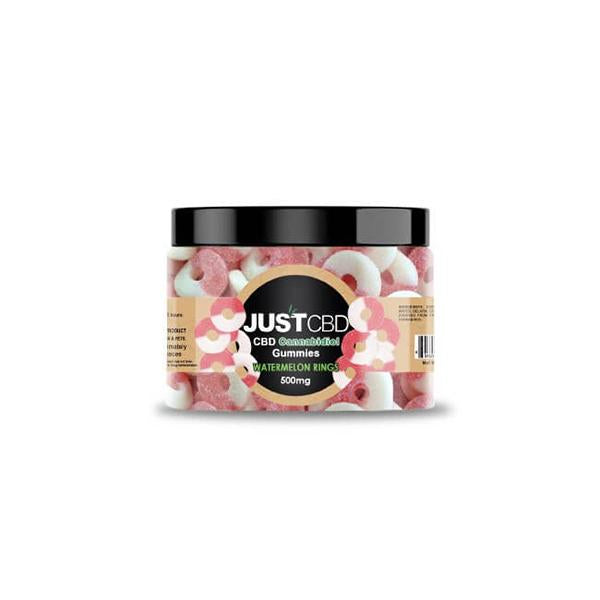 JUST CBD GUMMY WATERMELON RINGS - 500MG