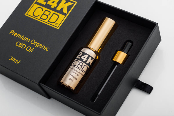 24K CBD PREMIUM ORGANIC HEMP SEED OIL 1000MG - 30ML
