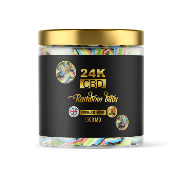 24K CBD PREMIUM GUMMIES RAINBOW BITES - 1500MG