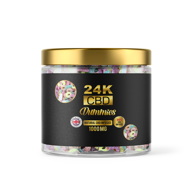 24K CBD PREMIUM GUMMIES FIZZY DUMMIES - 1000MG